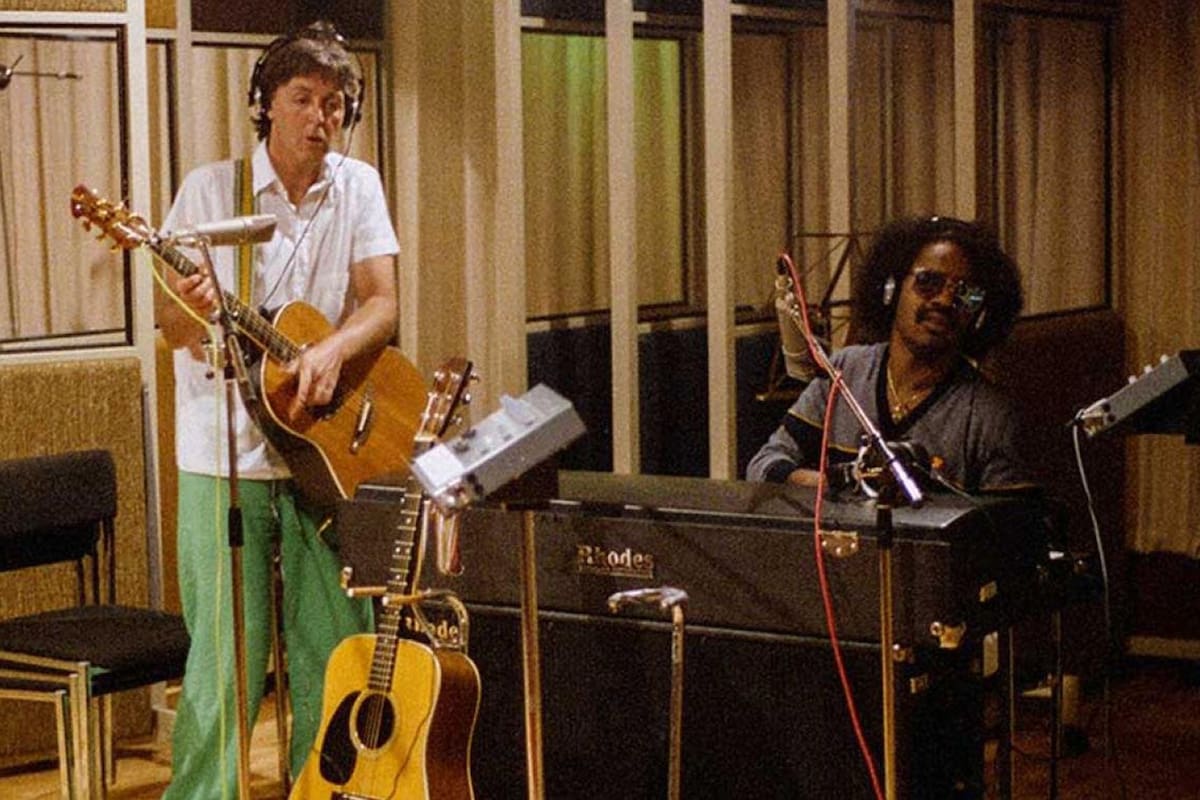 Paul Mac Cartney y Stevie Wonder