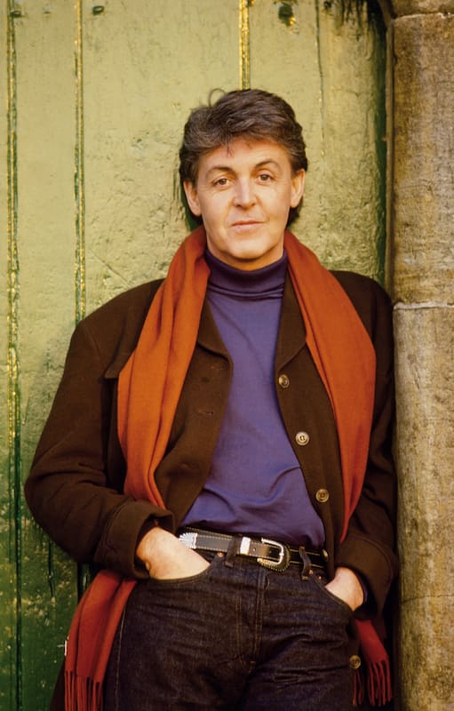 Paul McCartney en una imagen de 1987; un recorrido por varios de los clásicos que seguramente sonarán este fin de semana en River