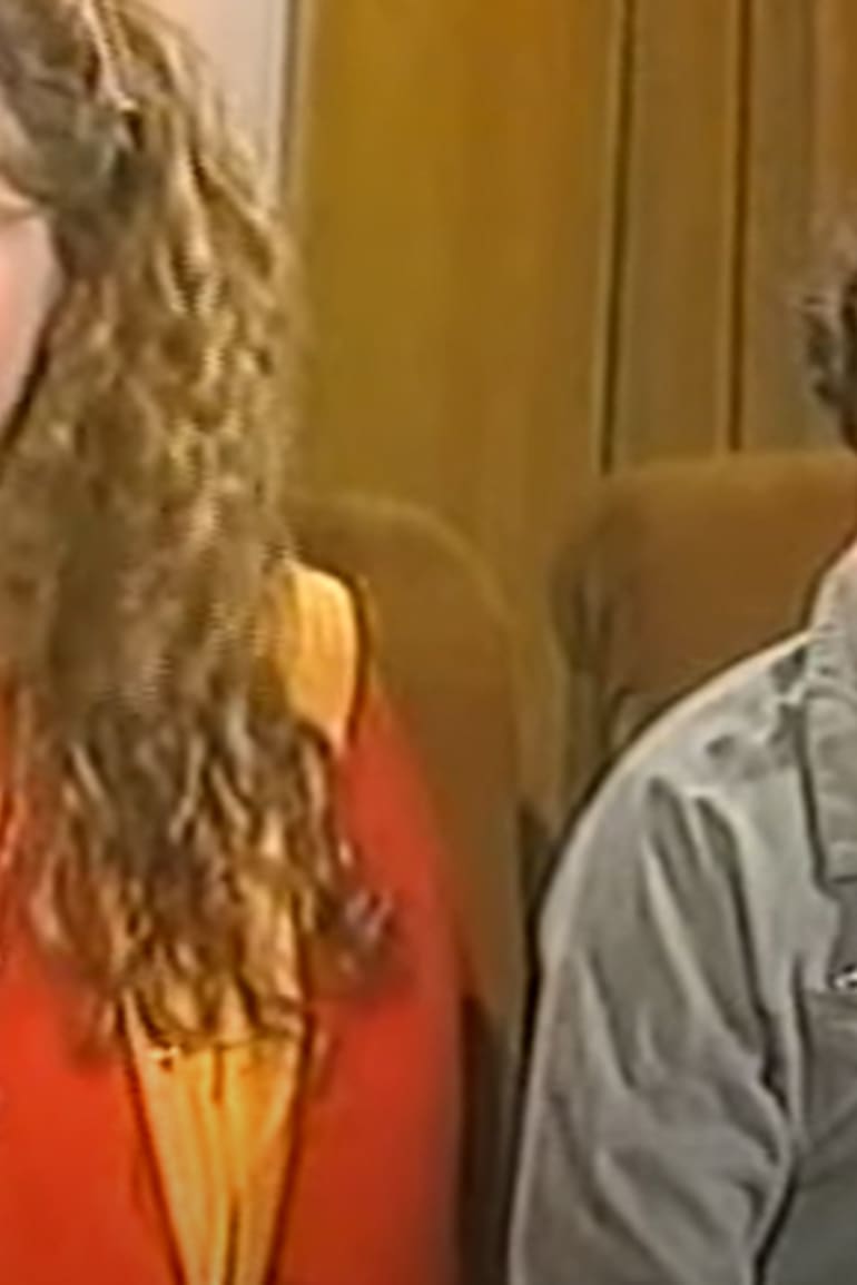 Paula Dougan junto a Emiliano Kaczka, en una escena de la tira que los hizo famosos hace décadas