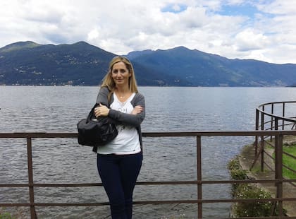 Paula, años después, en Suiza.