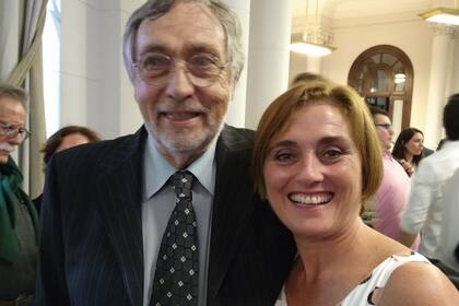 Paula Atlante, junto a Luis Brandoni