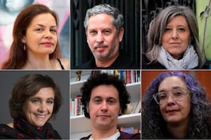 Paula Bombara, Guillermo Martínez, Gabriela Franco, Ana María Shua, Ricardo Romero y Andi Nachon