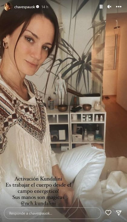 Paula Chaves explicó en que consiste el masaje que se realizó (Foto: Instagram)