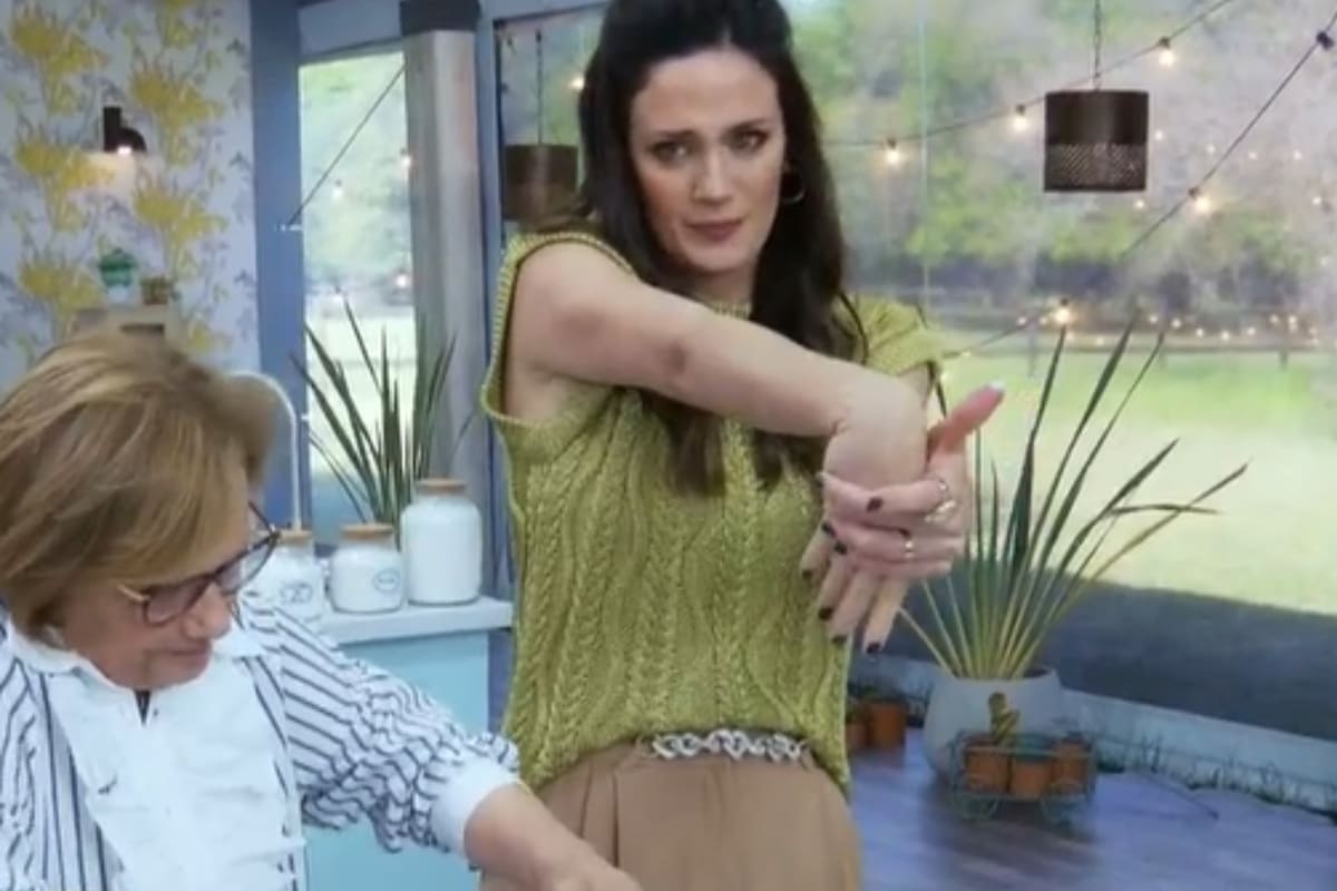 Paula Chaves fue participante por un día (Foto: Captura de video)