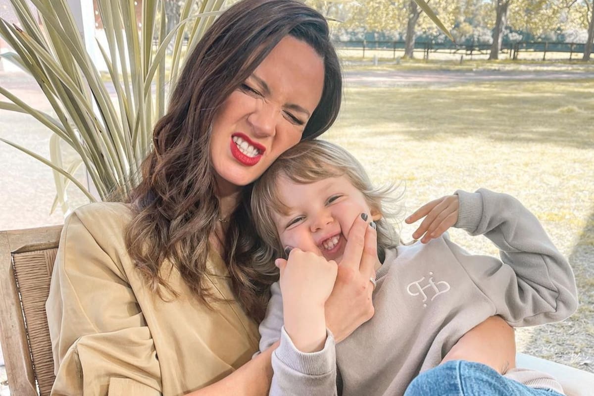 Paula Chaves junto a su hijo Baltazar, de cinco años, fruto de su matrimonio con Pedro Alfonso, con quien tiene también a Olivia, de ocho y Filipa, de un año