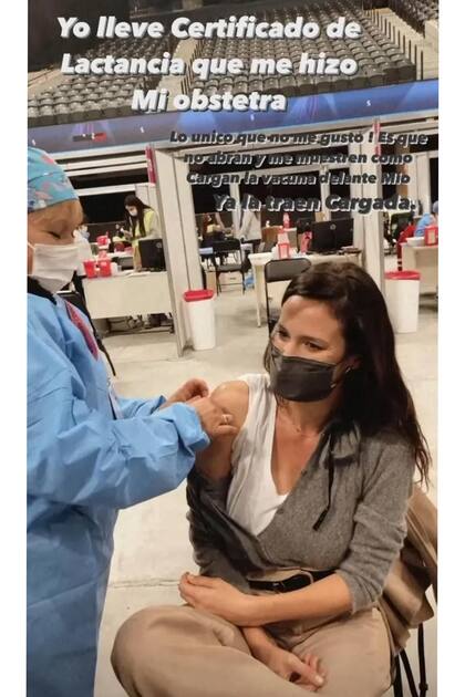Paula Chaves recibió la primera dosis de la vacuna AstraZeneca y lo celebró en las redes