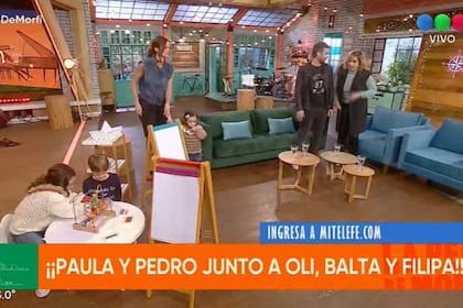 Paula Chaves se demoró para ingresar al estudio de La Peña de Morfi porque tuvo un pequeño percance