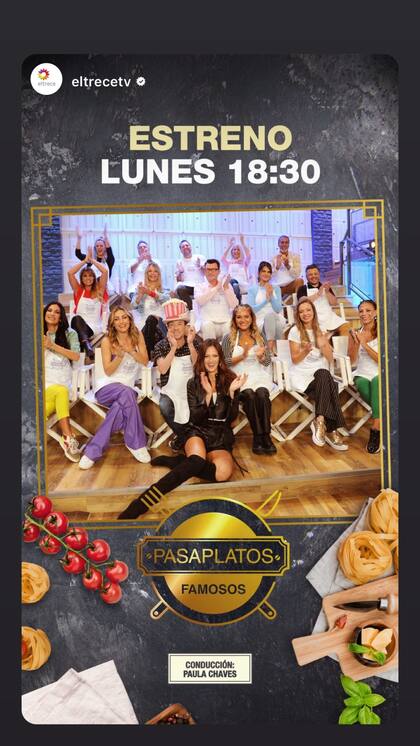 Paula Chaves vuelve a eltrece como conductora para ponerse al frente de un concurso de cocina entre famosos