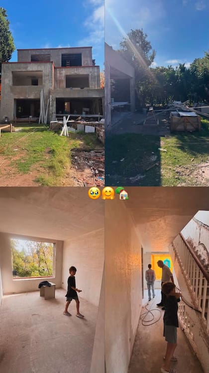 Paula Chaves y Pedro Alfonso dejaron ver los avances de su nueva casa en construcción (Foto: Instagram)