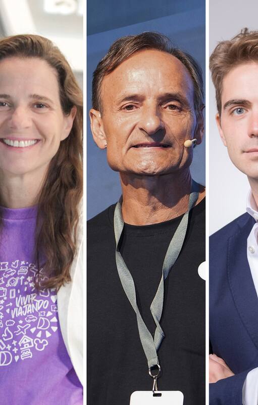 Paula Cristi, Despegar; Fabián Kon, Banco Galicia; Pierpaolo Barbieri, Ualá; Nicolás Braun, La Anónima; y Leticia Fenoglio, Rapanui