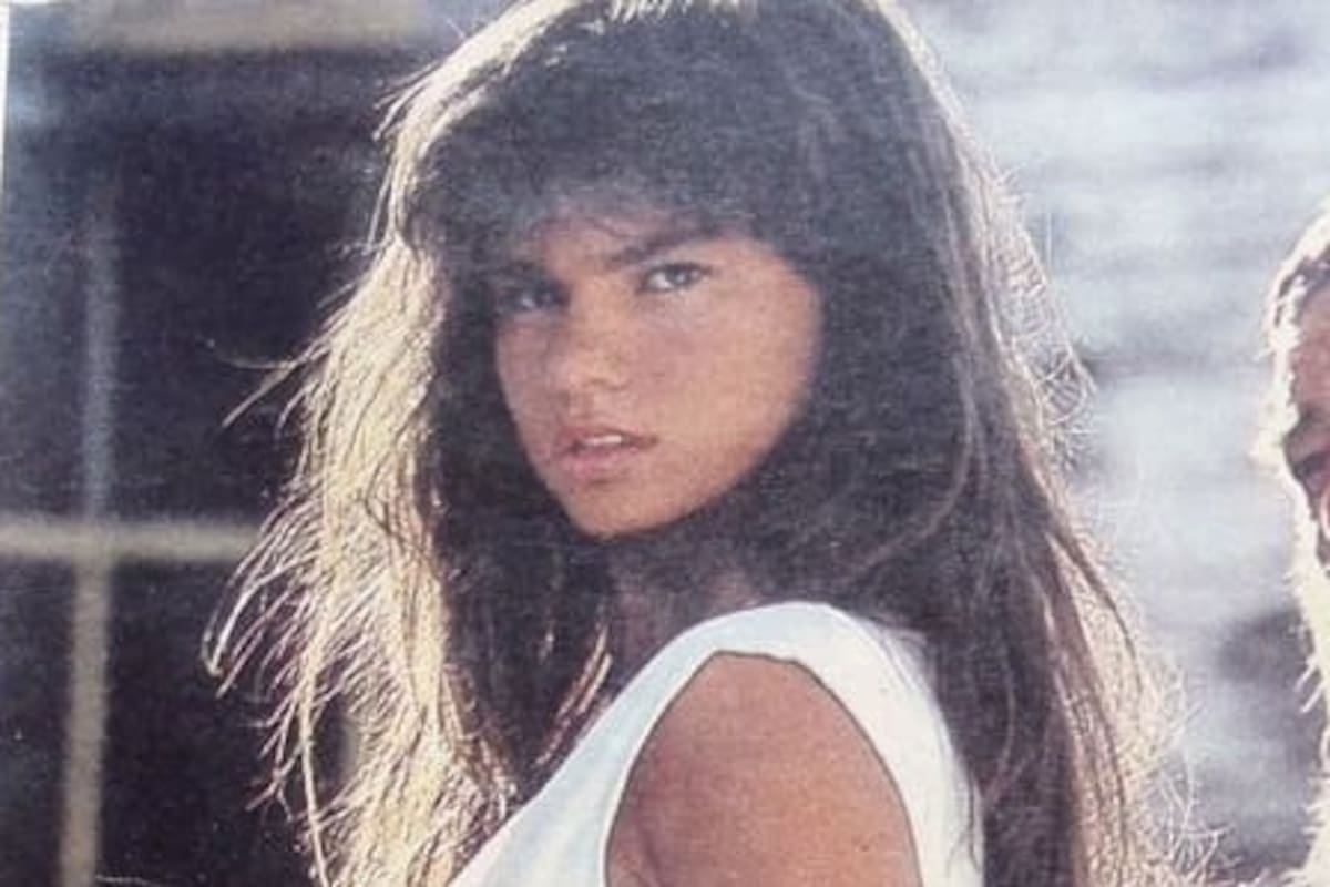 Paula Diagosti en 1988, en una producción de moda