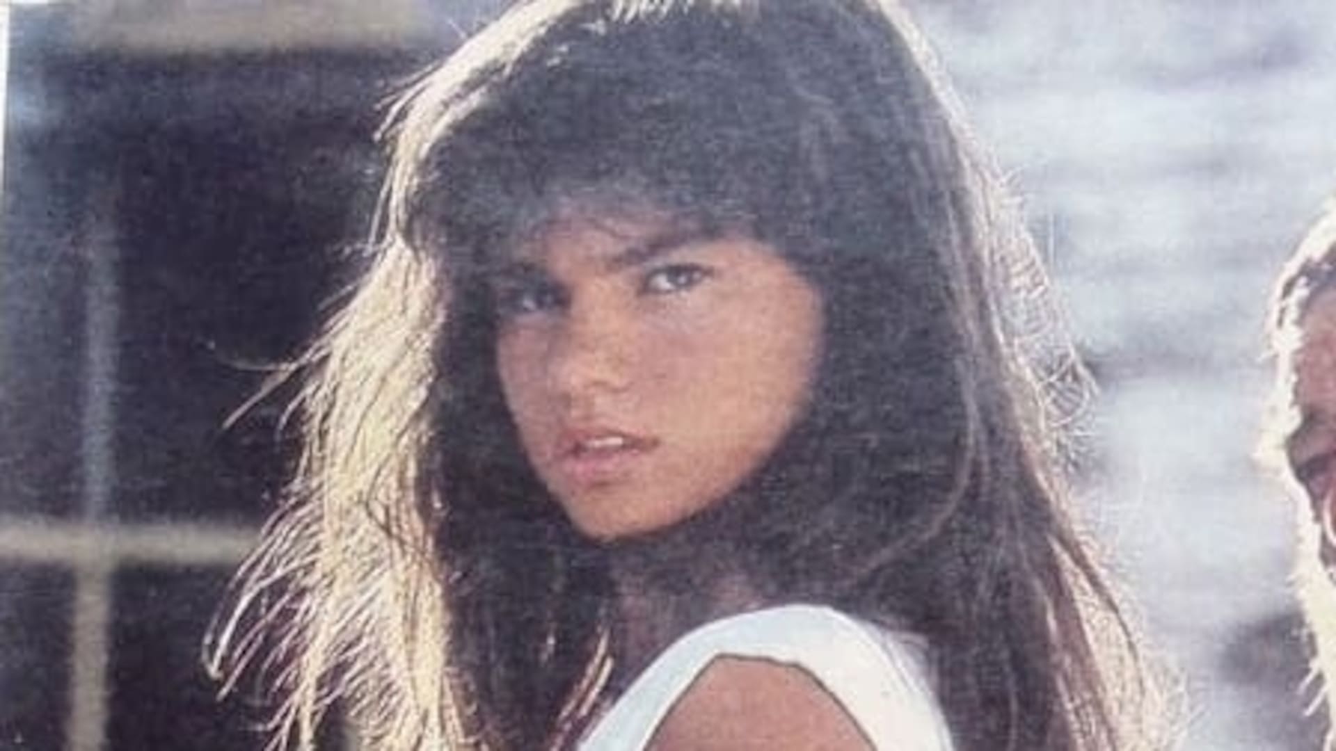 Paula Diagosti en 1988, en una producción de moda