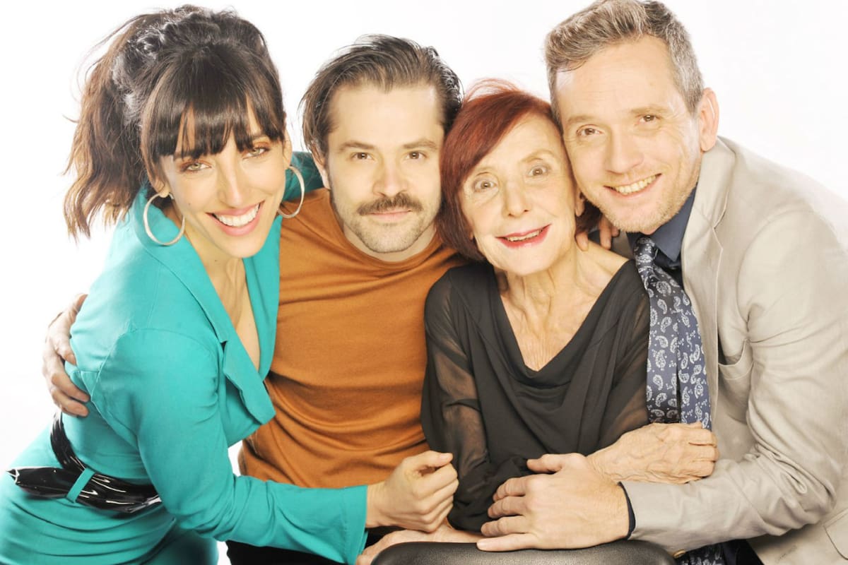 Paula Kohan, Felipe Colombo, la directora Lía Jelín y Diego Reinhold