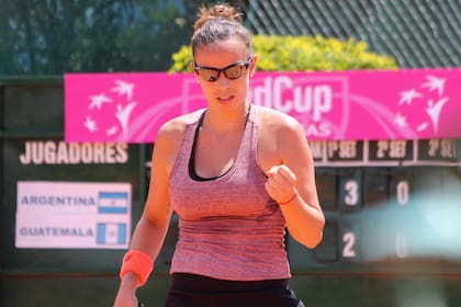 Paula Ormaechea logró el primer punto ante Guatemala