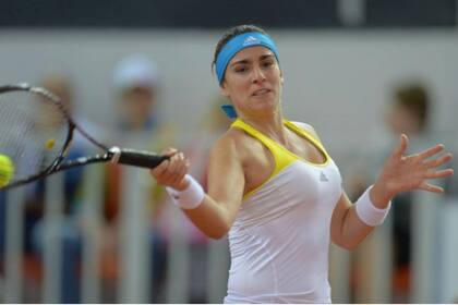 Paula Ormaechea no pudo sumar su punto ante Elena Vesnina