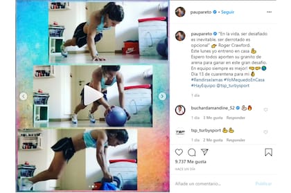 Paula Pareto: terminó su cuarentena obligatoria y se sumó "al frente de batalla"