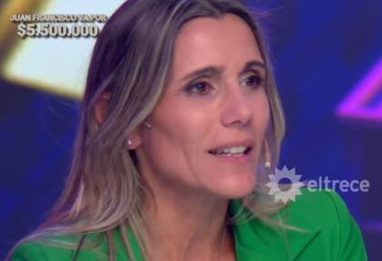 Paula se impuso en el escalón del departamento y se quedó con la llave (Foto: Captura eltrece)