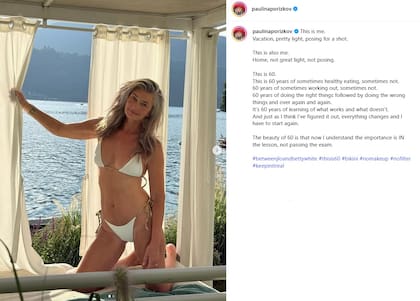 Paulina Porizkova comparte mucho contenido en su cuenta de Instagram (Foto: Captura Instagram/@paulinaporizkov)