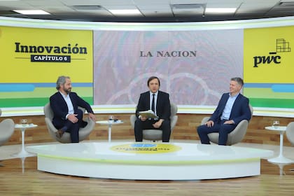 Paulo Caratti (PwC Argentina), José Del Rio (LA NACION) y Ariel Fleichman (Strategy)
