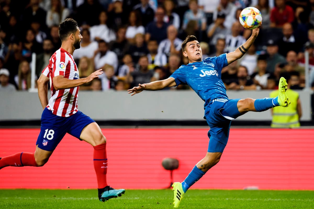 Paulo Dybala jugó media hora en la derrota de Juventus ante Atlético de Madrid