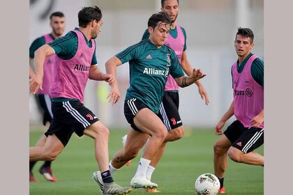 Paulo Dybala y una jugada sensacional en el entrenamiento de Juventus.