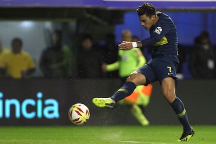 Pavon , jugador de Boca Juniors.