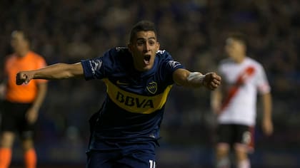 Pavón marcó en su primer superclásico oficial