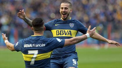 Pavón y Benedetto buscarán mudar sus festejos en Boca al seleccionado