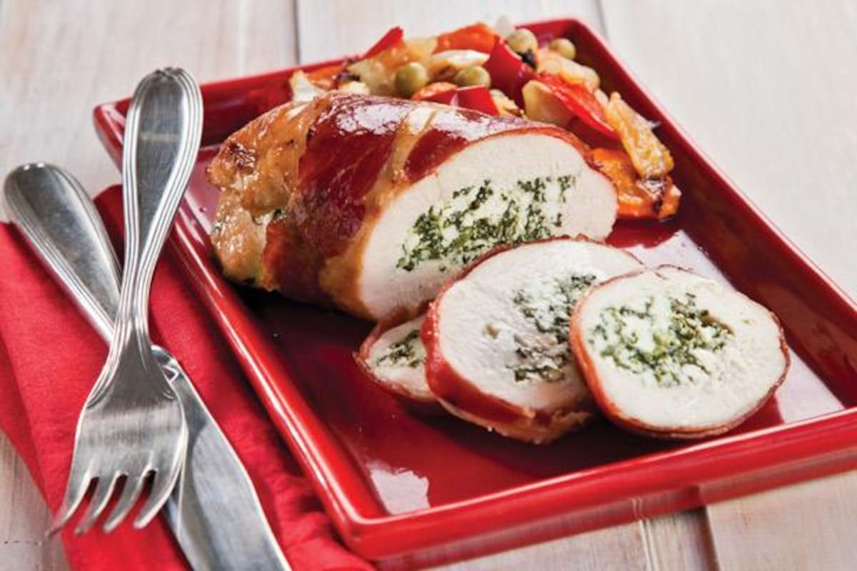 Pechuga de pollo rellena