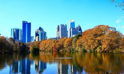 Pedmont Park: la emblemática vista del horizonte de Atlanta desde el parque más emblemático