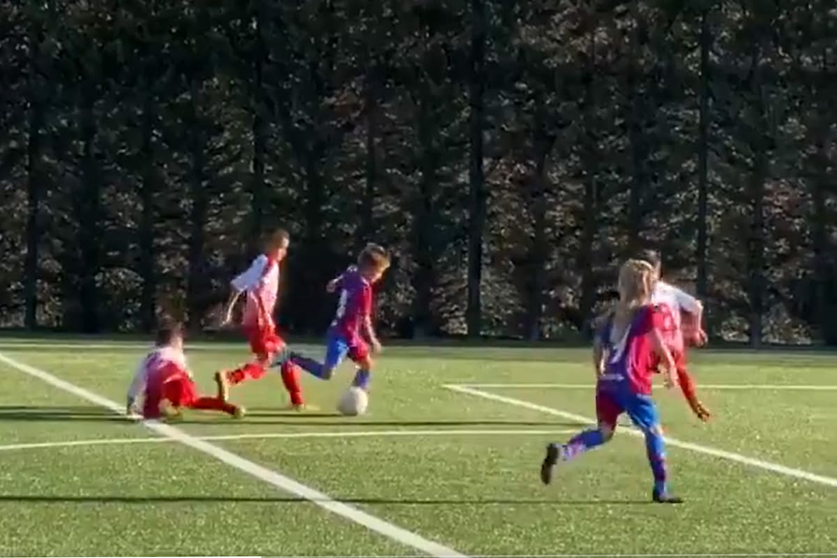 Pedrito Juárez, un chico que es pura habilidad y ya genera ilusión en Barcelona