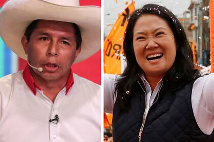 Pedro Castillo y Keiko Fujimori