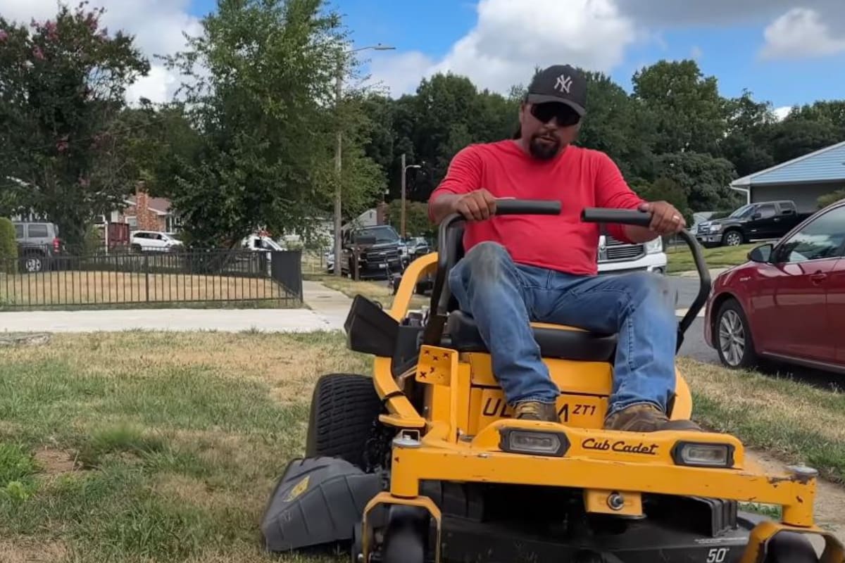 Pedro Martínez trabaja como jardinero en Maryland y contó que con US$2000 le alcanza para vivir bien