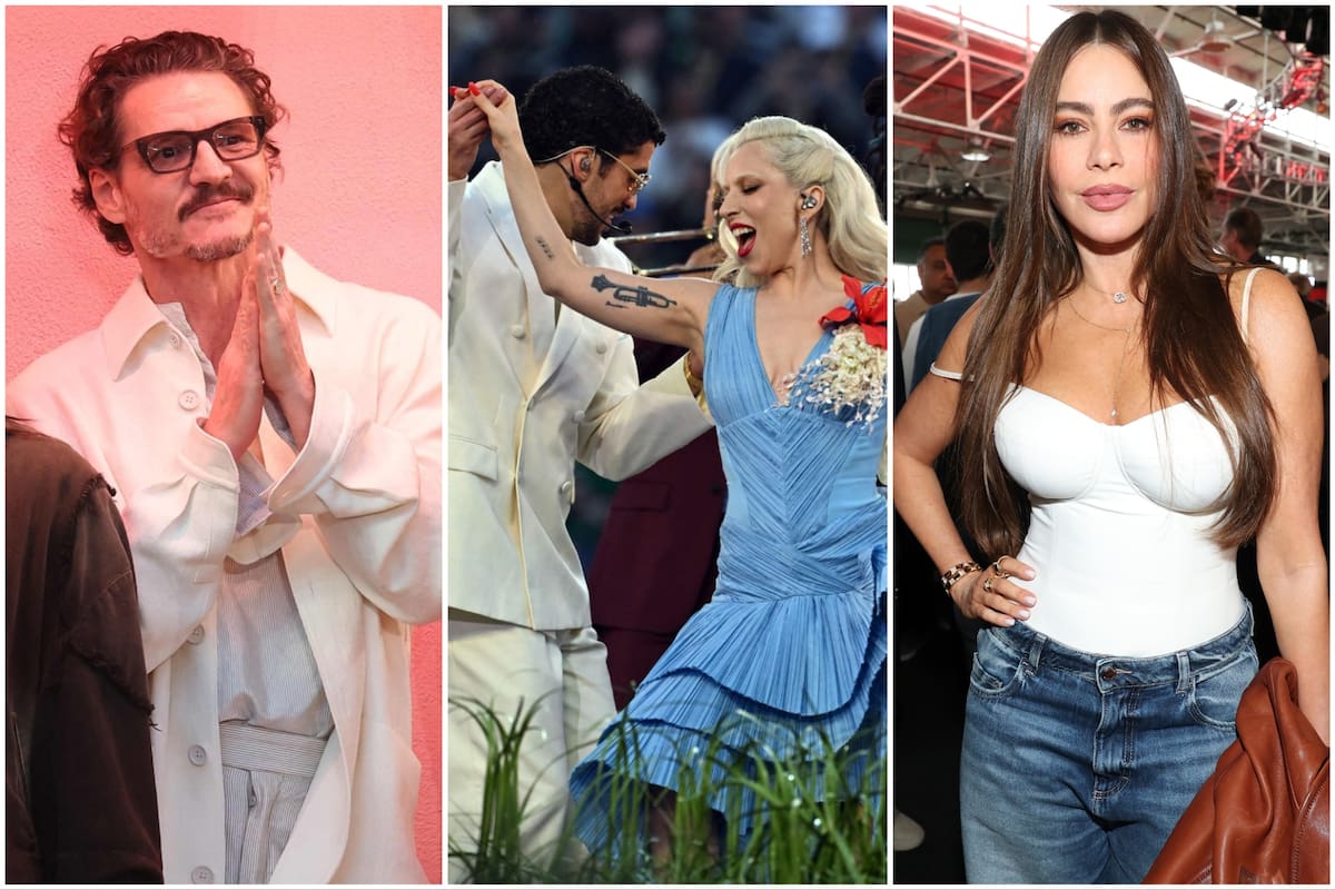 Pedro Pascal, Bad Bunny, Lady Gaga y Sofía Vergara en el Super Bowl