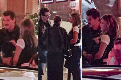 El misterioso encuentro de Jennifer Aniston y Pedro Pascal: risas, gestos cómplices y muchos brindis - LA NACION