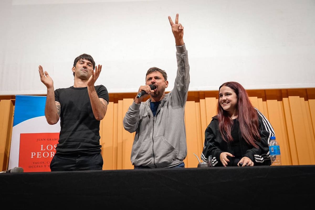 Pedro Rosenblat, Juan Grabois y Ofelia Fernández