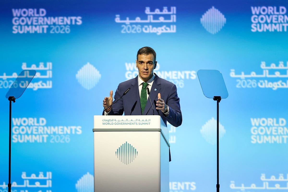 Pedro Sánchez, a comienzos de febrero, durante una cumbre en Dubai