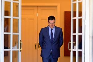 Pedro Sánchez en el Palacio de la Moncloa