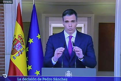 Pedro Sánchez envió un mensaje televisado desde La Moncloa