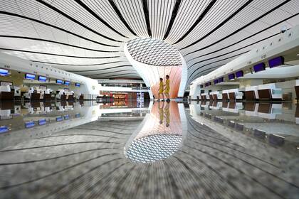 El nuevo aeropuerto internacional de Daxing, situado 46 km al sur de la capital