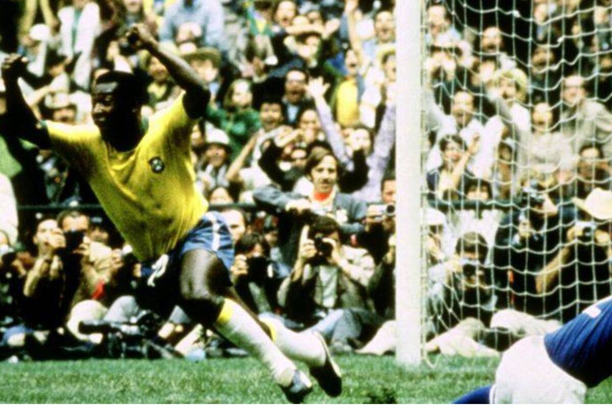 Pelé en el Mundial que se realizó en 1970
