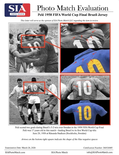 Pelé en la Final de la Copa Mundial de la FIFA 1958
