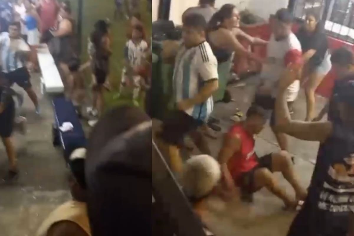 Pelea en un club de Rosario.