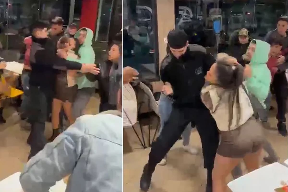 Pelea en un local de comidas rápidas de Godoy Cruz, Mendoza