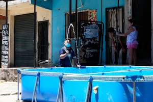 Pelopinchos en la calle Pedro de Mendoza, La Boca.