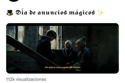 Peñarol anunció la llegada de un nuevo jugador con un original posteo