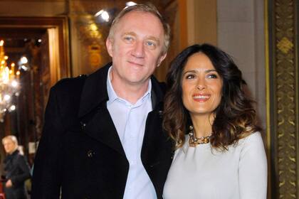 Salma Hayek, junto a su marido, Francois-Henri Pinault