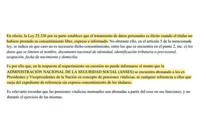 Durante la gestión de Fernanda Raverta, la Anses se negó a entregar la información al alegar que los montos recibidos con dinero público son datos personales