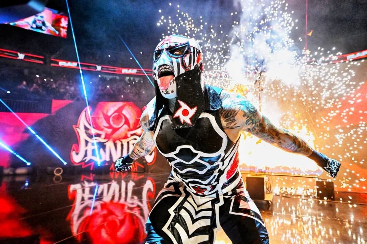 Penta El Zero Miedo en su presentación en la WWE. Foto: @penta_zero_miedo