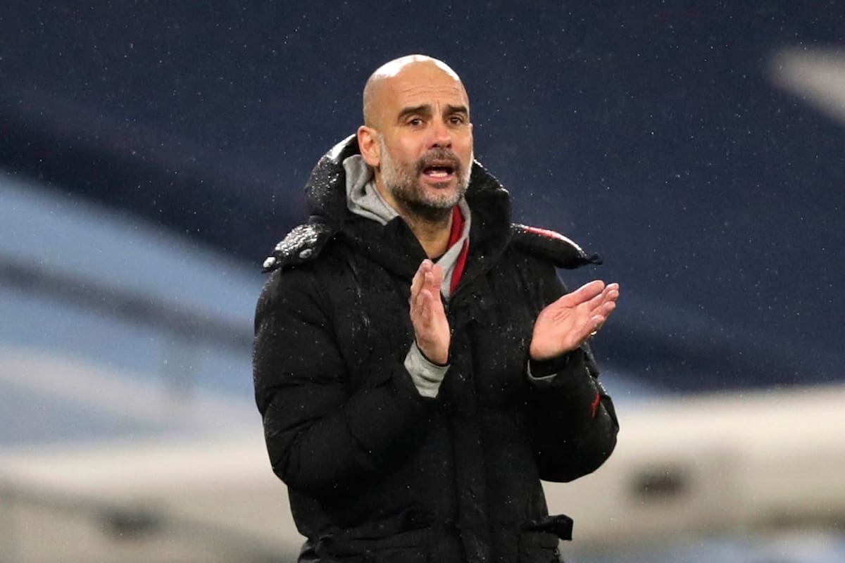 Pep Guardiola DT del Manchester City.
